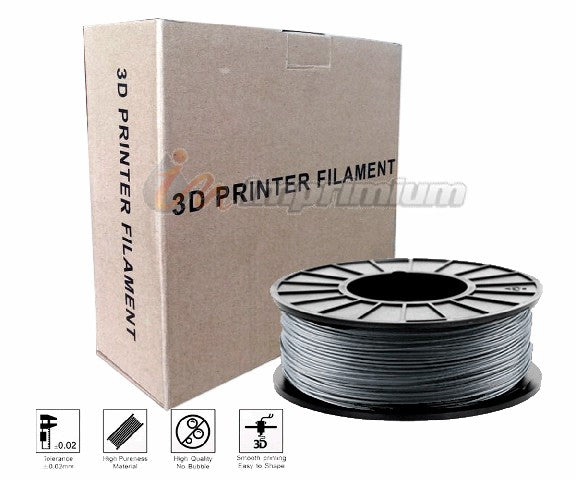 FILAMENTO 3D PLA 1,75MM X1KILO : SILVER