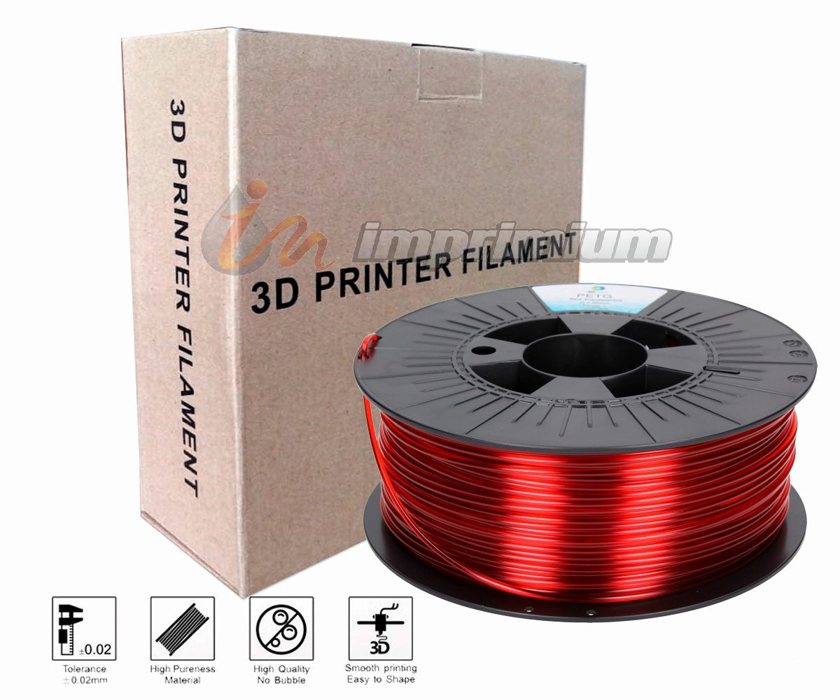 FILAMENTO 3D PETG 1,75MM X1KL RED