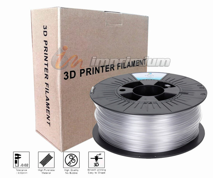 FILAMENTO 3D PETG 1,75MM X1KL TRANSPARENTE
