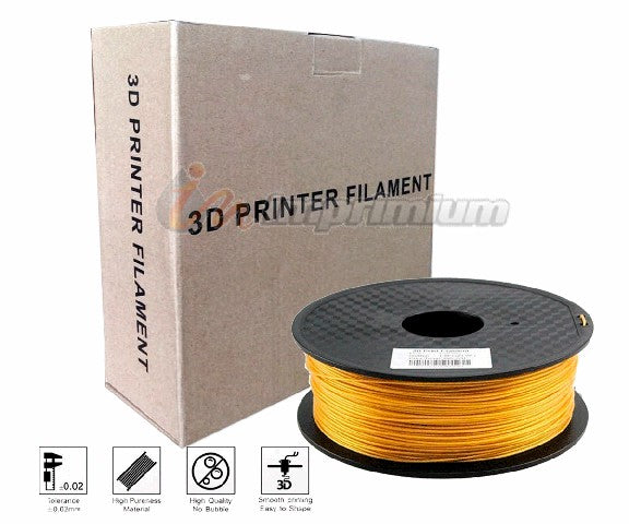 FILAMENTO 3D PLA 1,75MM X1KILO : GOLD