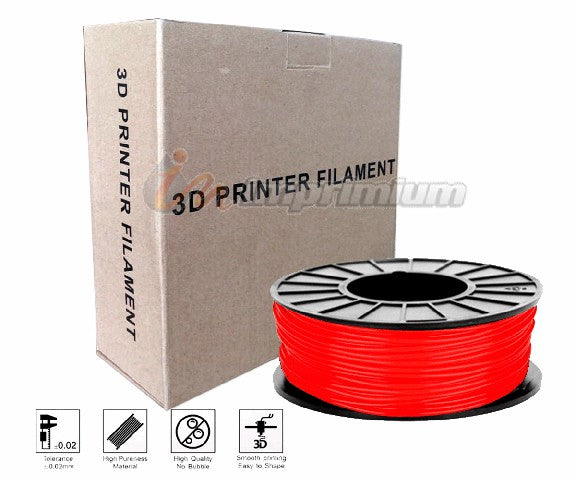 FILAMENTO 3D PLA 1,75MM X1KILO : RED
