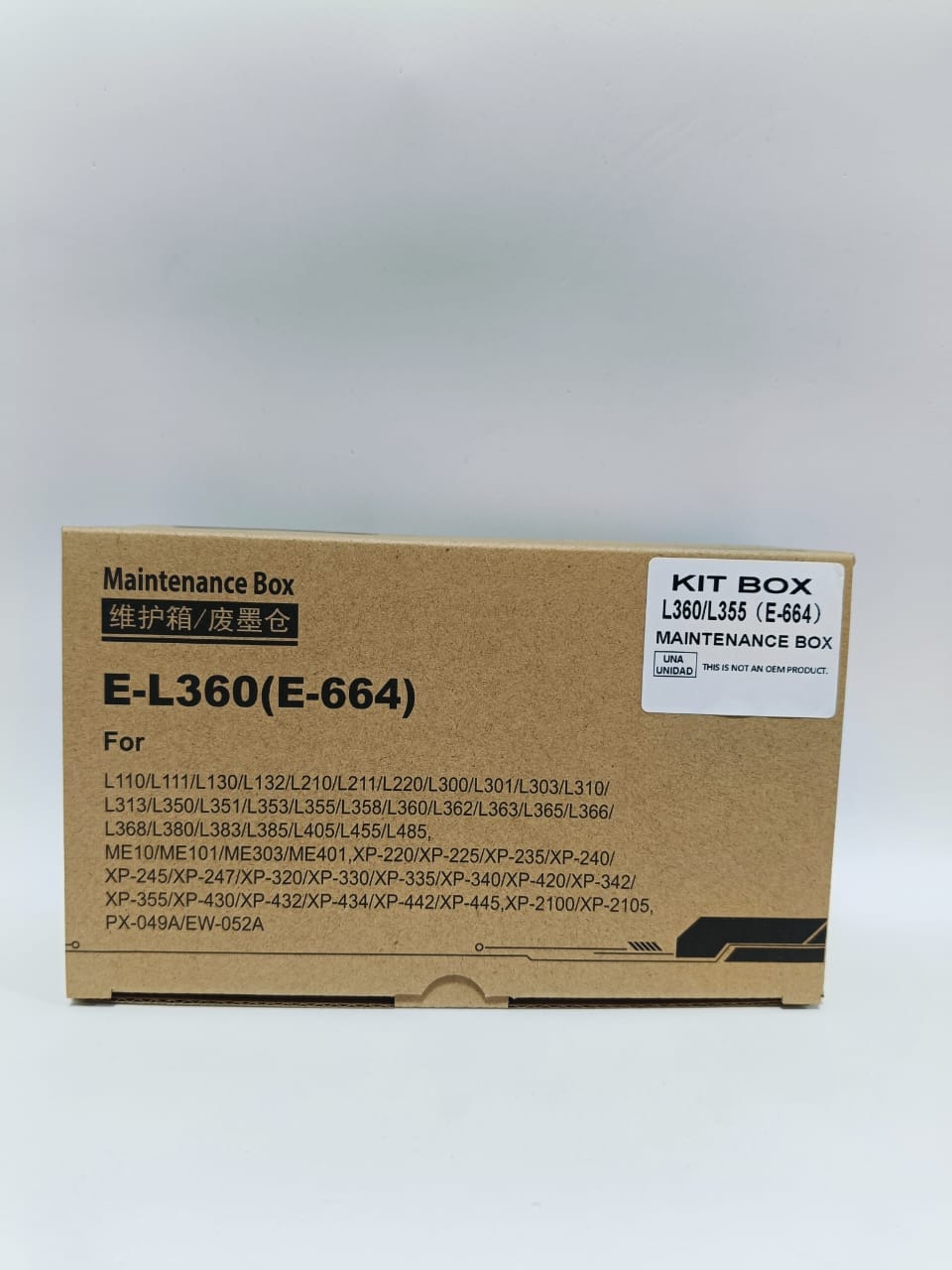 KIT BOX (CAJA DE MANTENIMIENTO) PARA IMPRESORAS EN SERIES 36 A 35