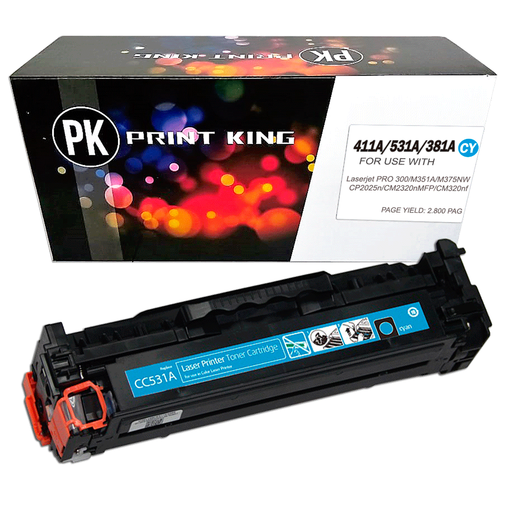 TONER COMPATIBLE CALIDAD PREMIUM CE411A/531A/CF381 CY