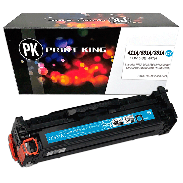 TONER COMPATIBLE CALIDAD PREMIUM CE411A/531A/CF381 CY