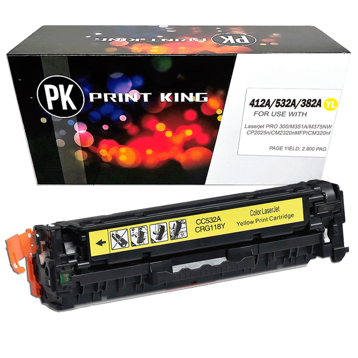 TONER COMPATIBLE CALIDAD PREMIUM CE412A/532A/CF382 YL