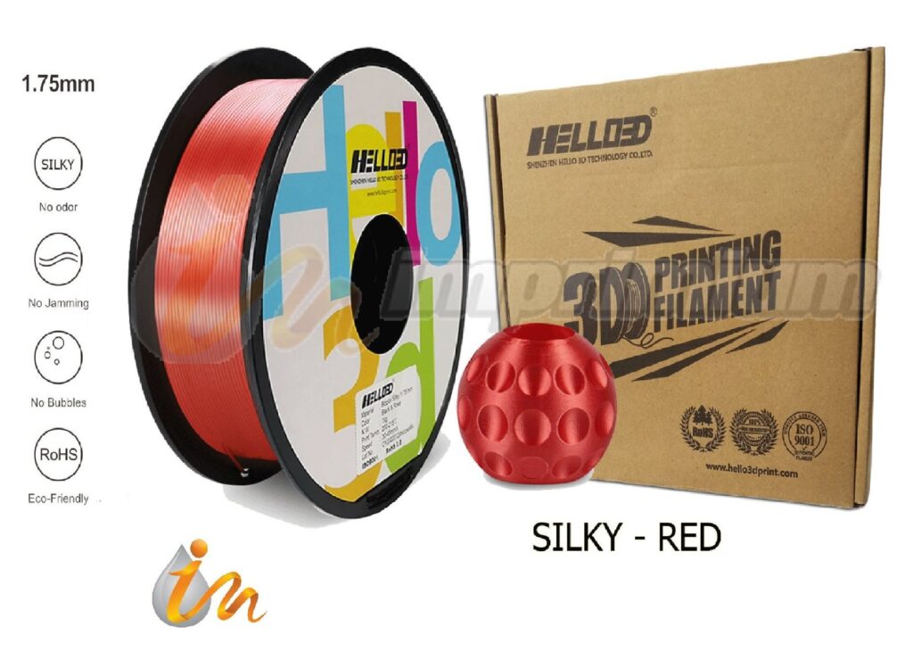 filamentos 3d silky red imprimium